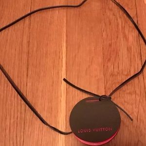 LOUIS VUITTON Leather cord and tag new rare!!