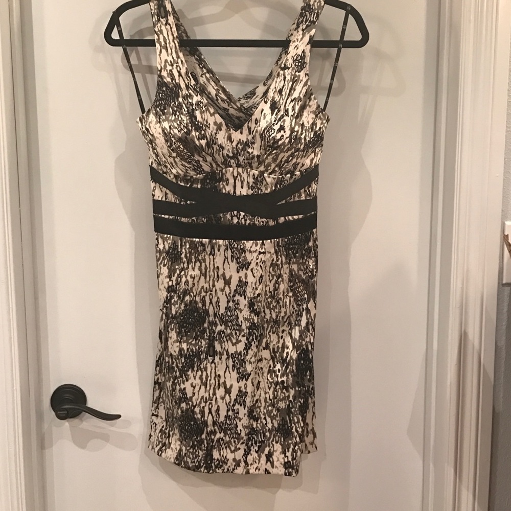 Black & white sexy dinner prom red carpet mini