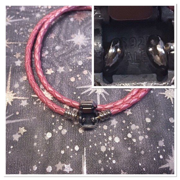 Authentic Pandora Double Wrap Leather Bracelet - Picture 3 of 4