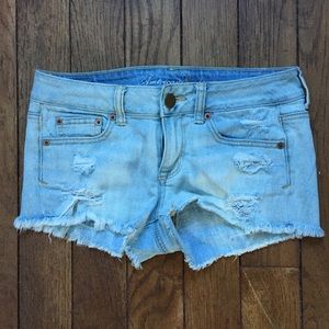 American Eagle Distressed Jean Shorts