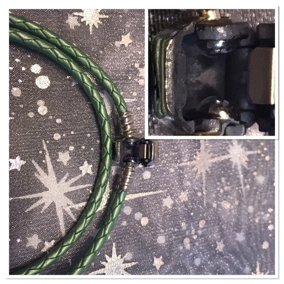 Authentic Pandora Double Wrap Leather Bracelet - Picture 3 of 4