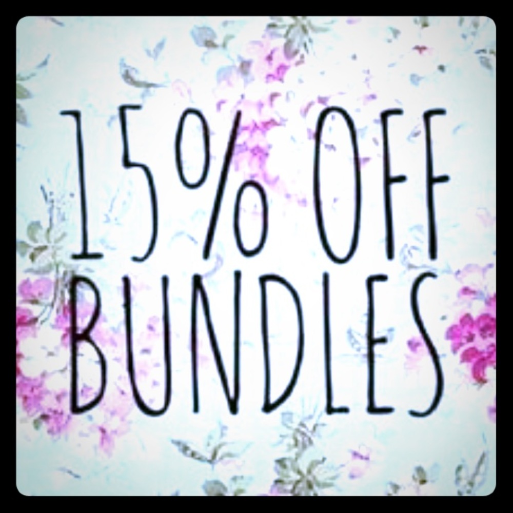 Bundle 2 items or more and save 15%!