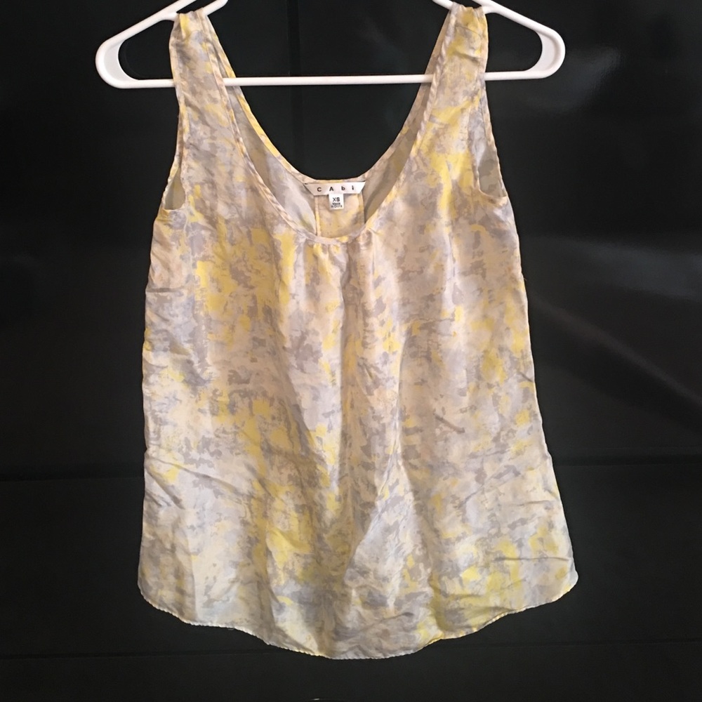 100% silk tank top