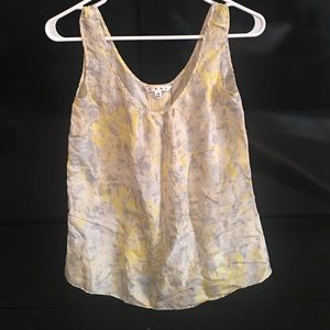100% silk tank top