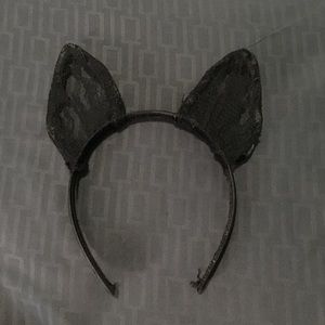 Ariana Grande Black Lace Cat Ears