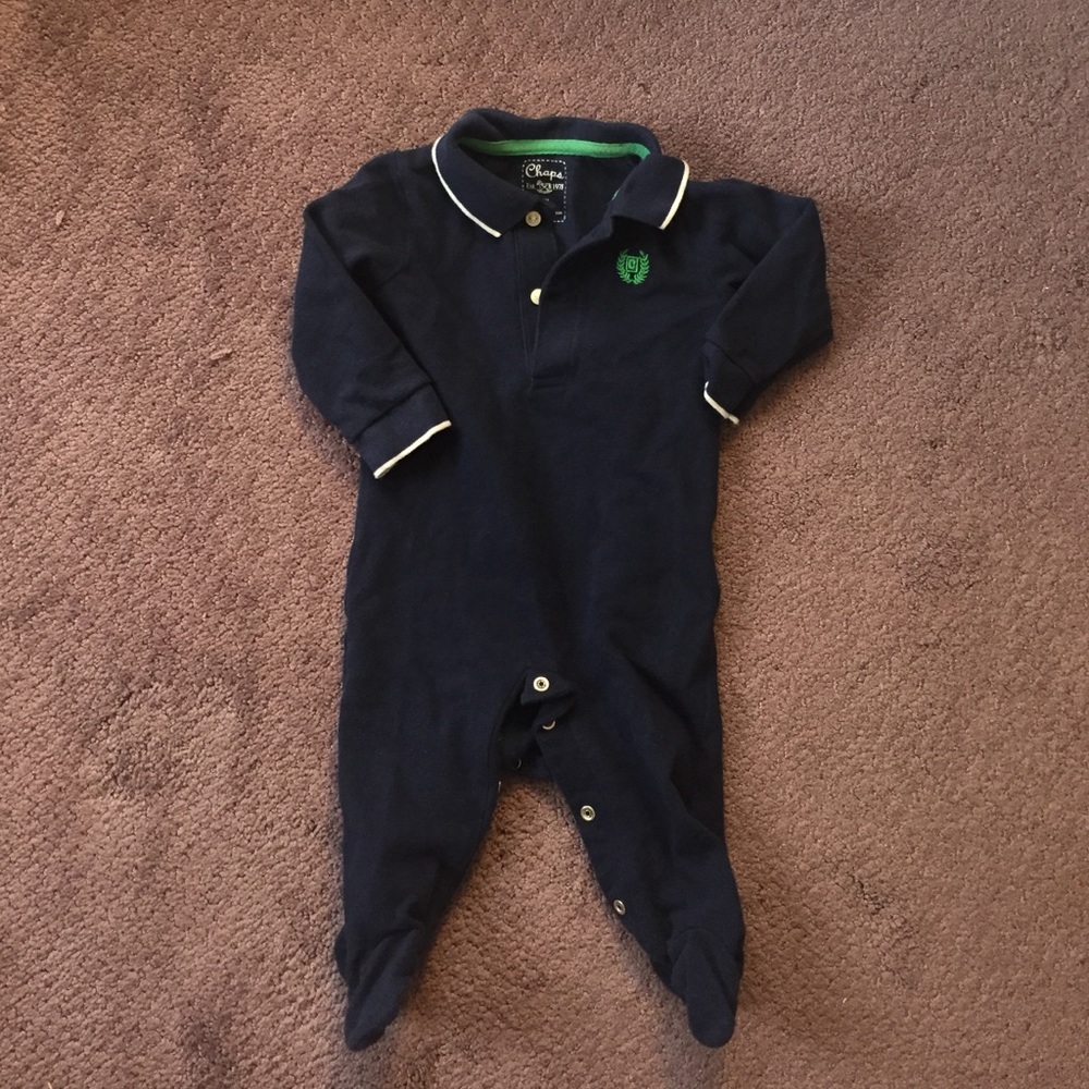 Chaos baby boy collared onesie