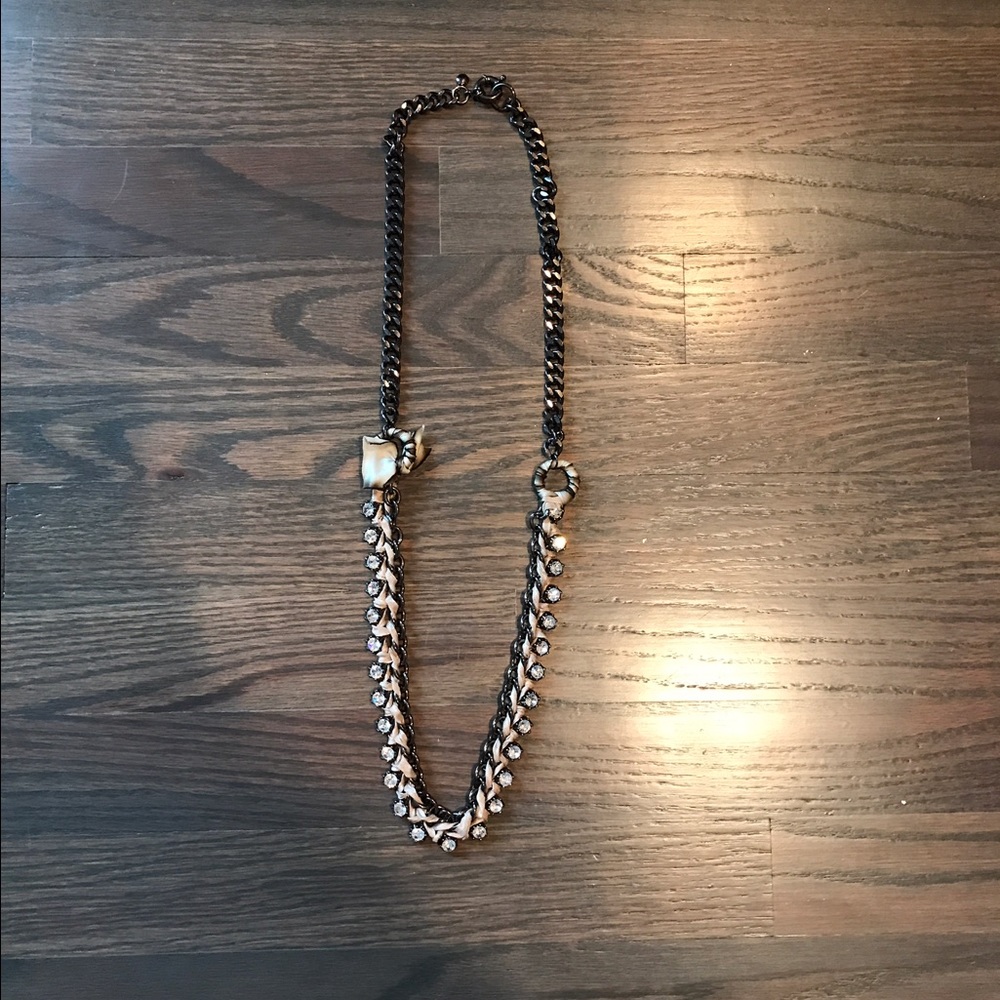 ⚡️SALE⚡️JCrew crystal chain link necklace