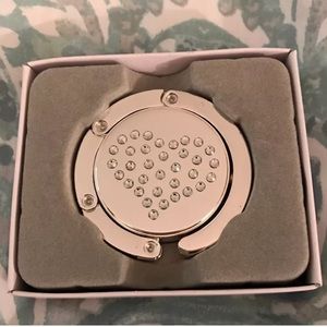 Swarovski purse handbag bag hook holder authentic!