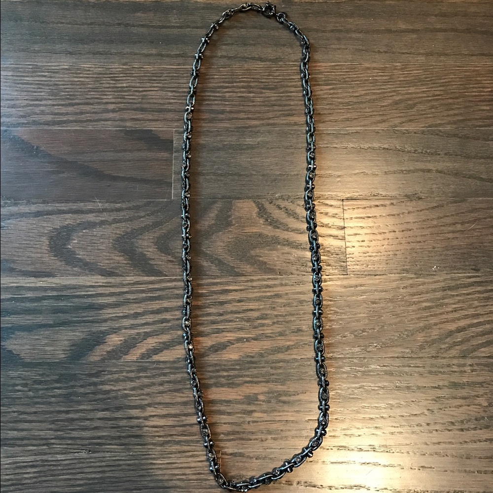 ⚡️SALE ⚡️J crew crystal dark chain link necklace