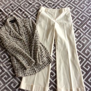 St. John Cream Pants Sz 4