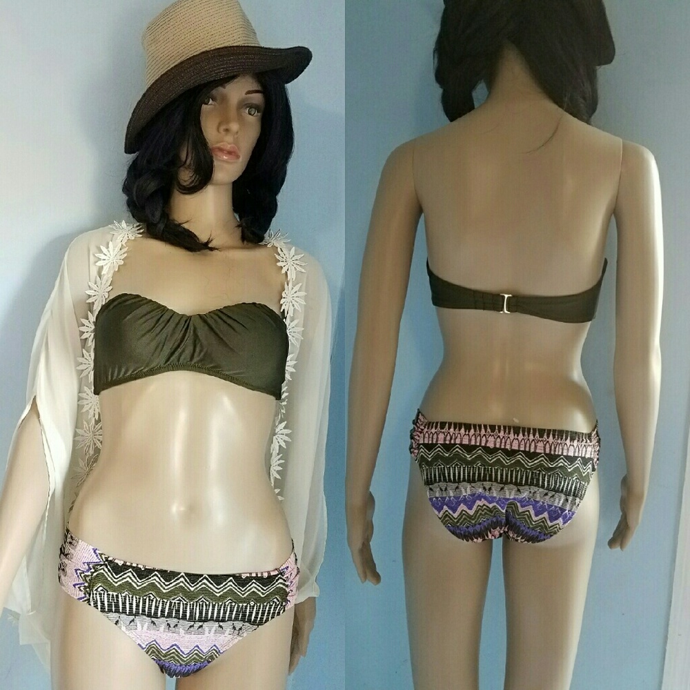 SALE! OLIVE AND BLUSH SWIMSUIT