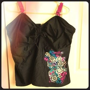 Torrid Tankini Sugar Skulls Swim Top