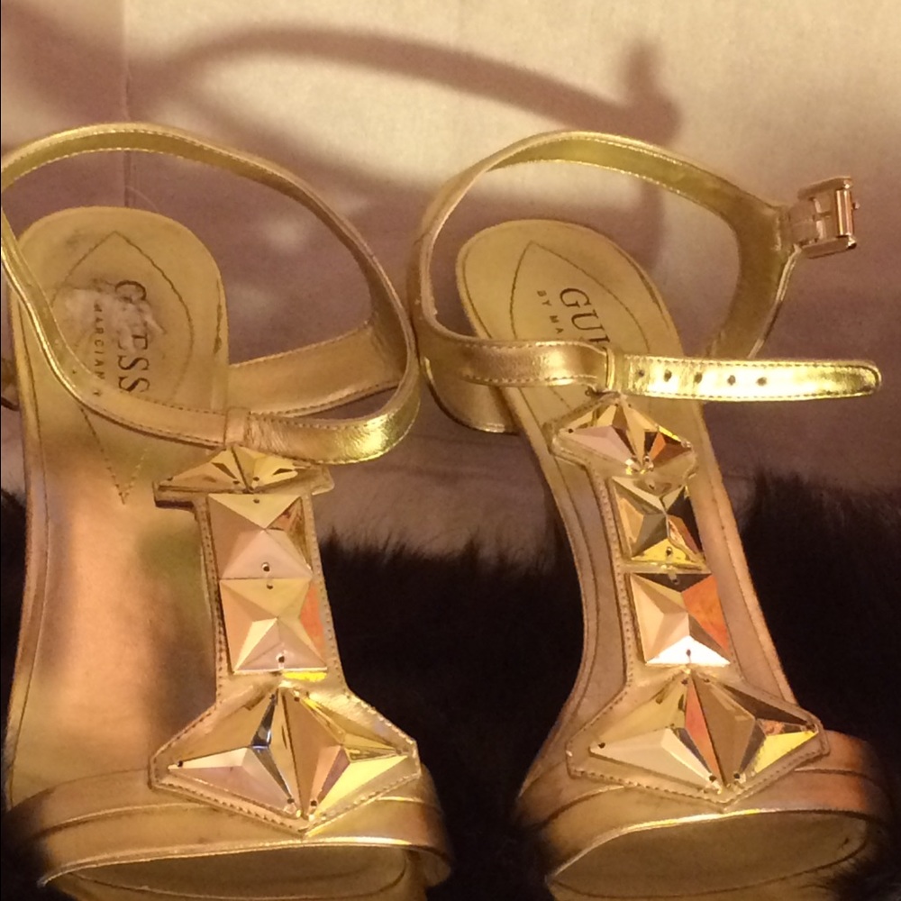 GUESS HEELS, size 7 1/2 M.