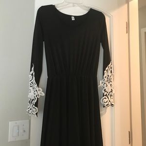 Black maxi dress