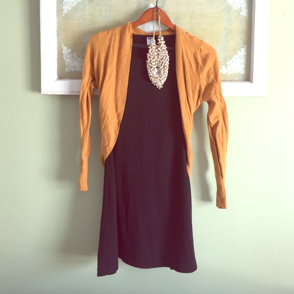 Mustard yellow cardigan