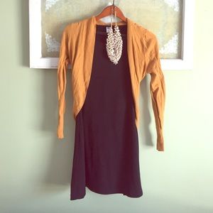 Mustard yellow cardigan