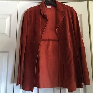 Red suede jacket