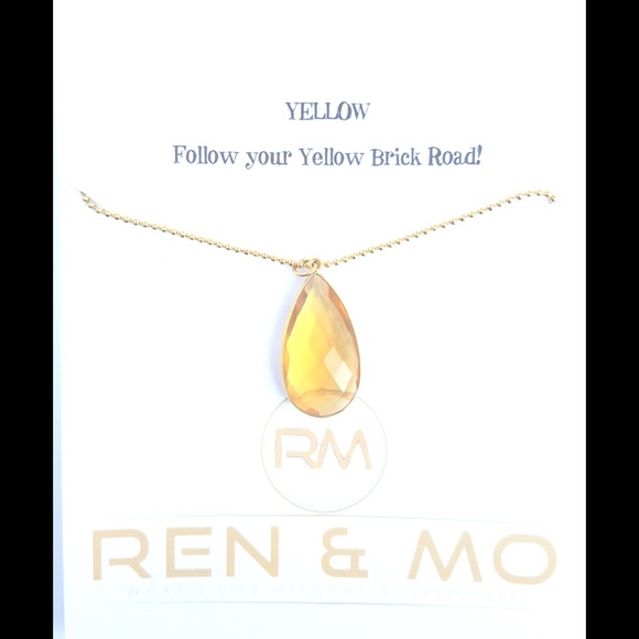 Citrine quartz pendant necklace - Picture 2 of 5