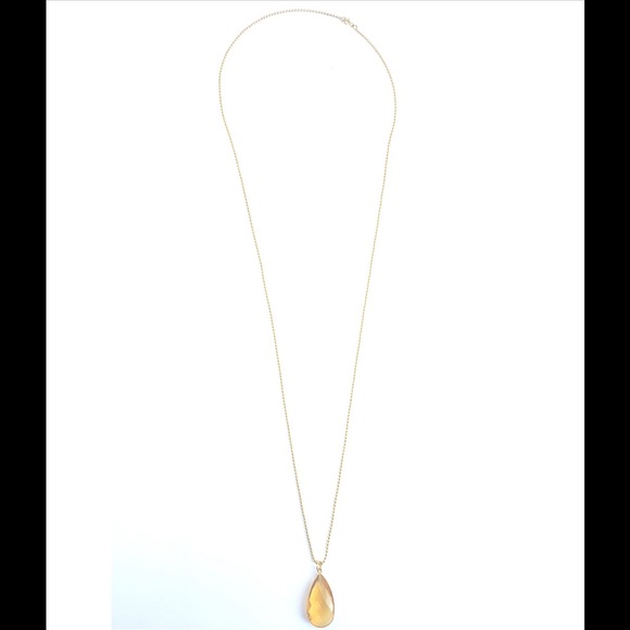 Citrine quartz pendant necklace - Picture 4 of 5