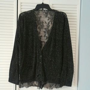 Black and Silver sparkly cardigan