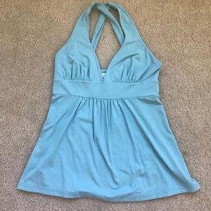 Susana Monaco Turquoise Cross-Back Tank