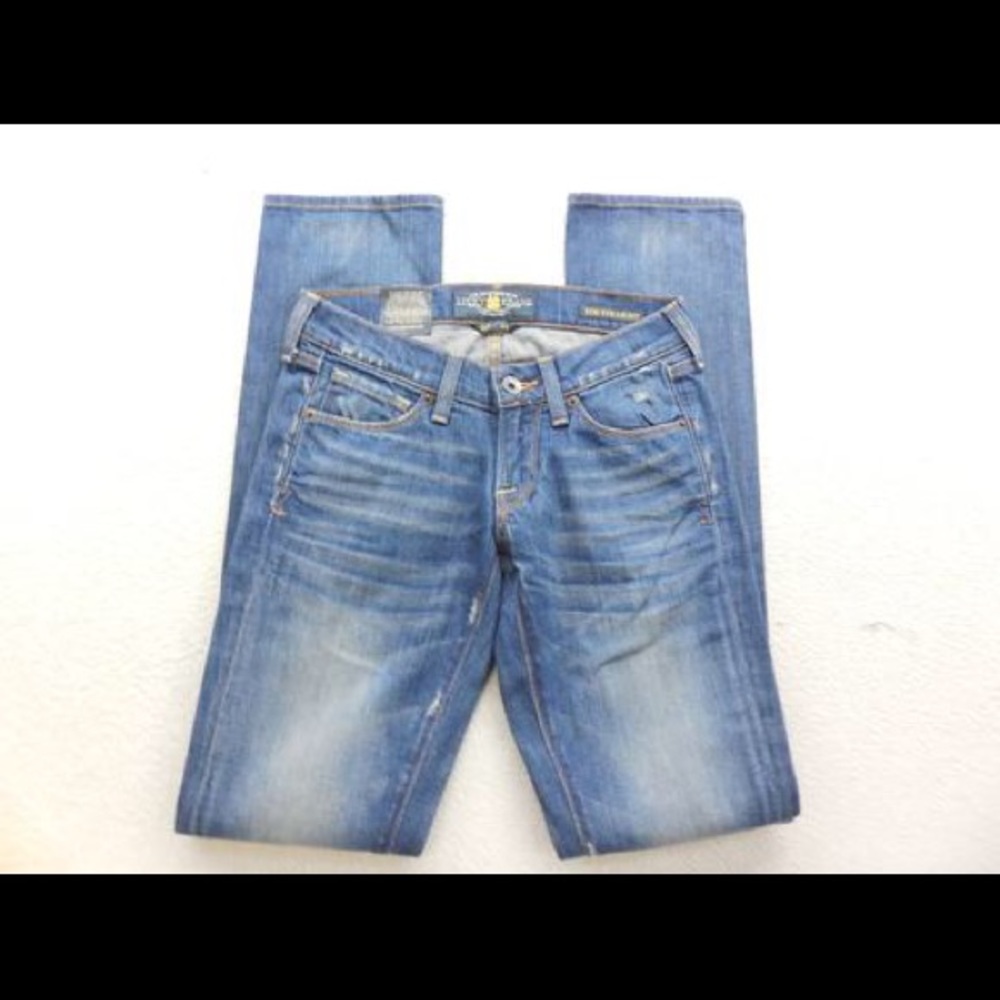 LUCKY BRAND ZOE STRAIGHT LEG DENIM JEANS 00 / 24