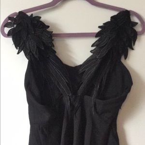 Black Angel Wing Dress