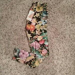 Nwt honey and lace OS leggings
