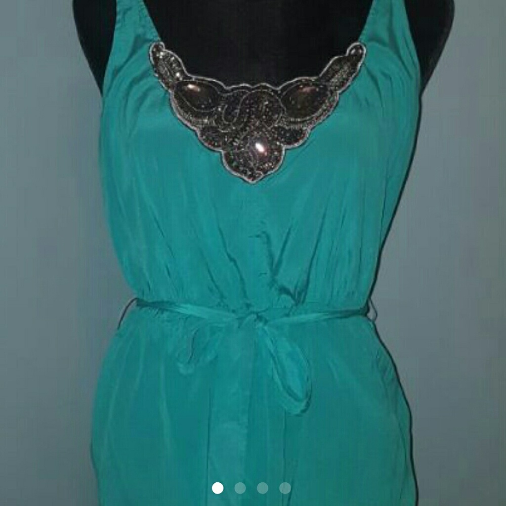 Gorgeous Bebe chain embellished tank