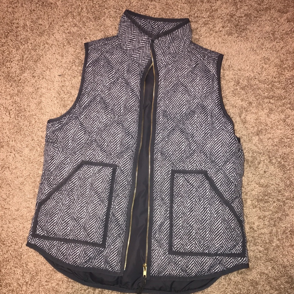 J Crew herringbone vest