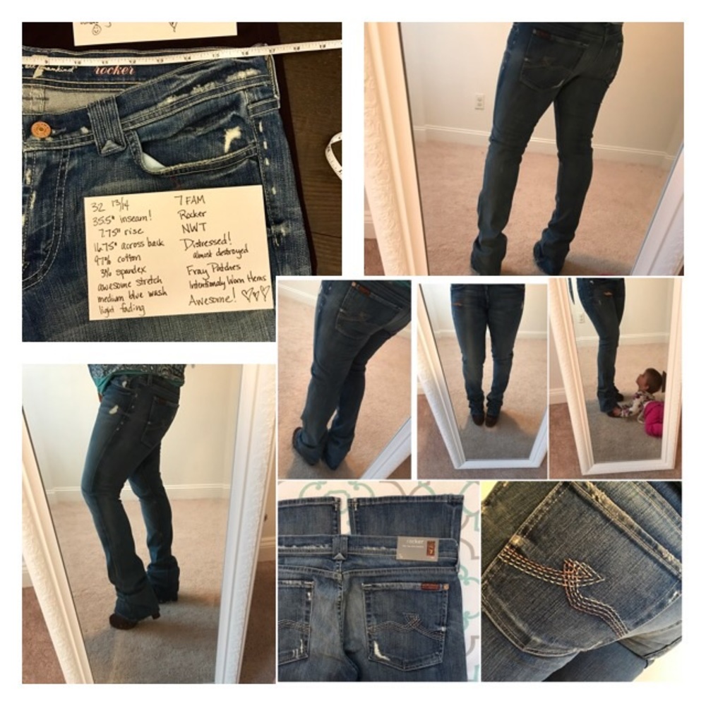 💙👖7 For All Mankind Jeans Run Small👖💙 Compare! - Picture 4 of 4