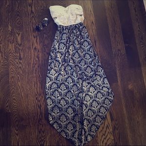 High Low Strapless Sun Dress