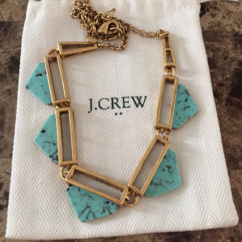 Authentic J. Crew Turquoise stone color necklace