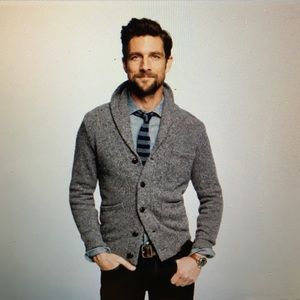 J. Crew Men's Donegal Shawl Cardigan
