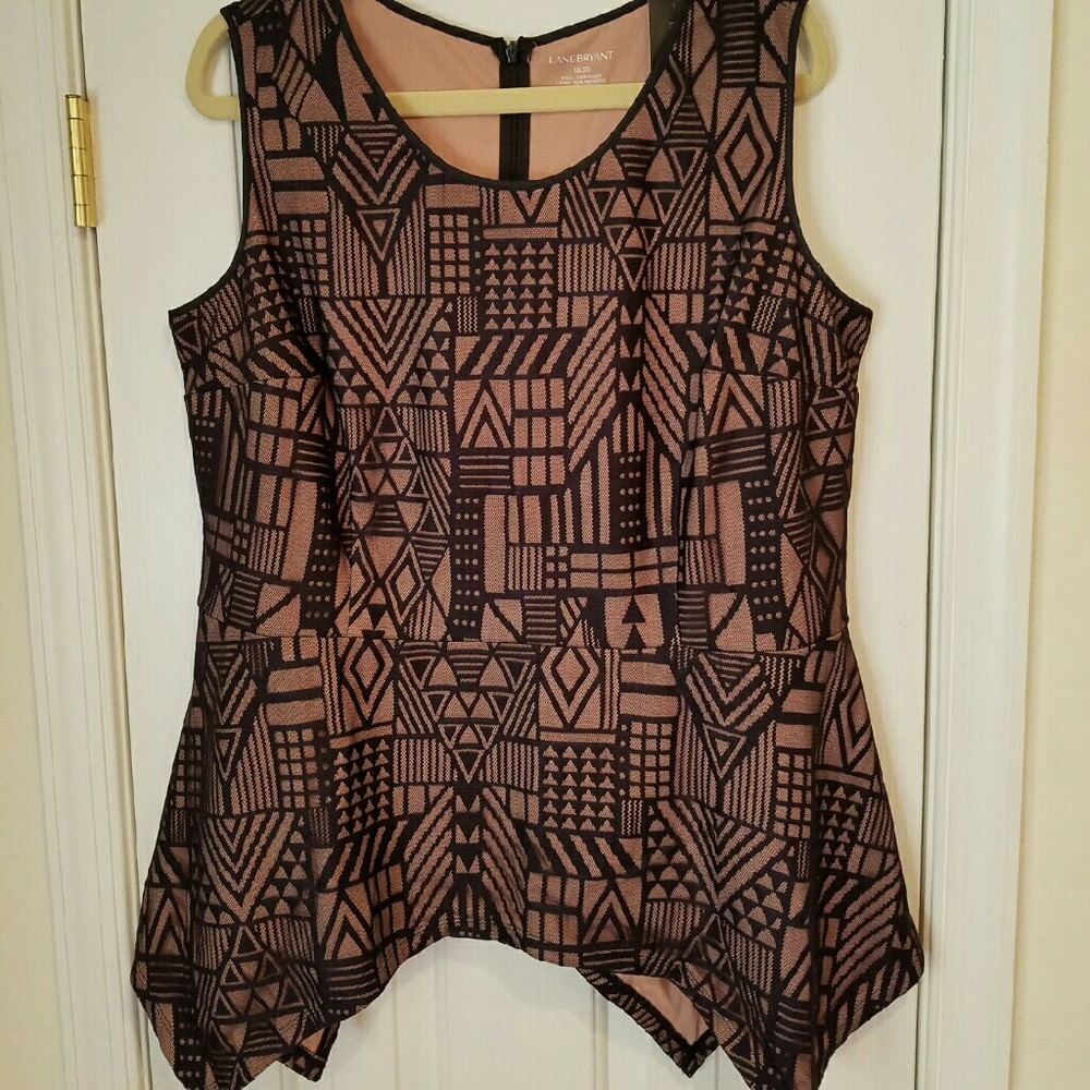 Lace Peplum Tank