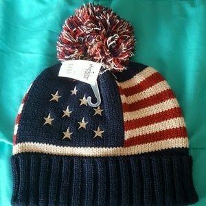 NWT American flag winter hat