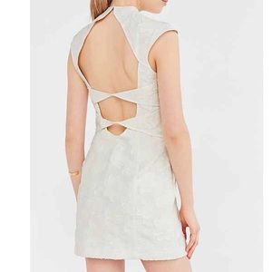 Silence Noise Origami Jacquard Bodycon Mini Dress
