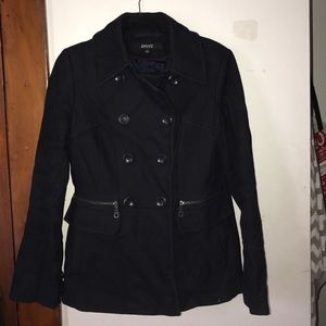 DKNY navy peacoat