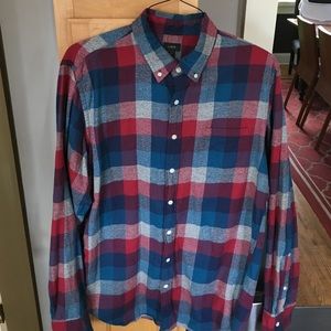 J. Crew Cotton Plaid Shirt