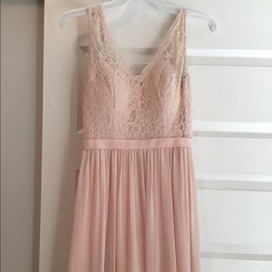 Bill Levkoff floor length bridesmaid dress