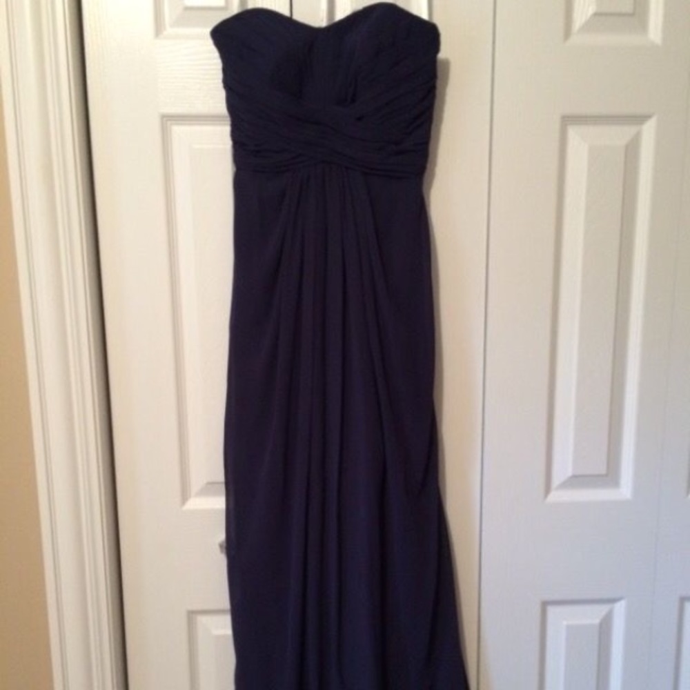Navy blue bridesmaid dress