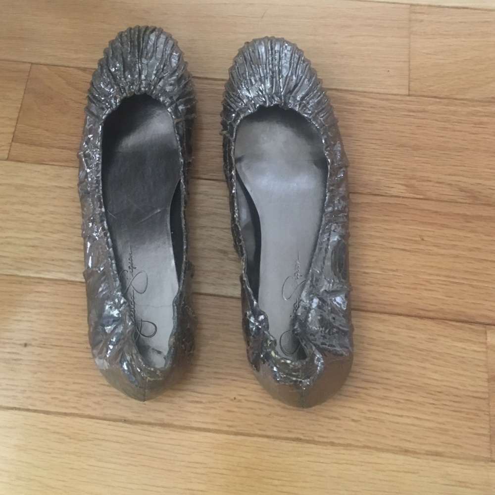 Jessica Simpson Metallic Flats