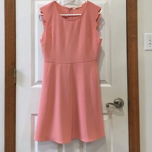 Francesca's scalloped sleeve dress