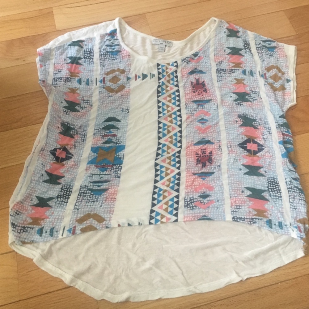 Cotton On Aztec Crop Top
