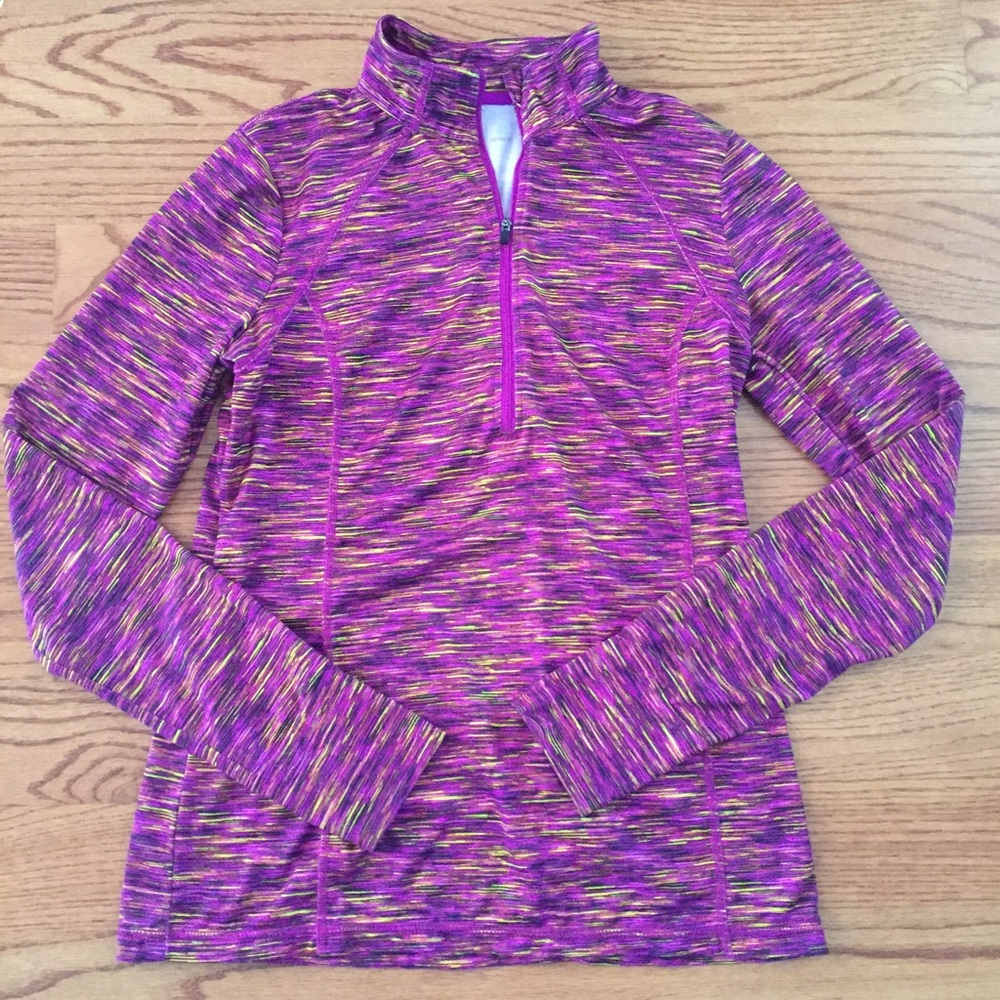 🎉 LAST DAY!! space dyed half zip pullover top