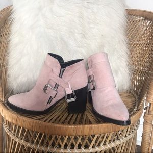 Blush Forever 21 Buckle Booties Size 7.5