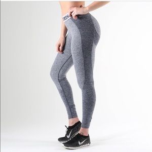 Gymshark flex leggings blue marl/light gray xs