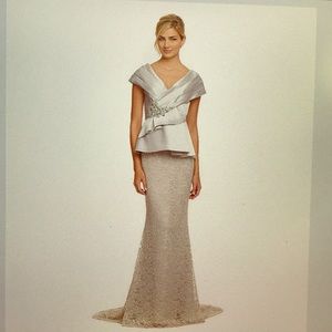 Terani Couture Portraits Collar lace Gown