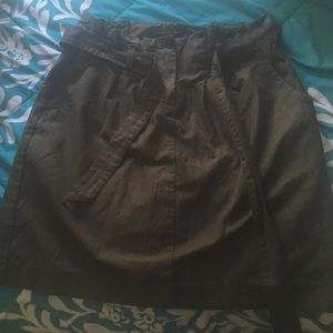 Green banana republic mini skirt