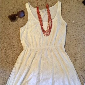 White lace Lauren Conrad dress